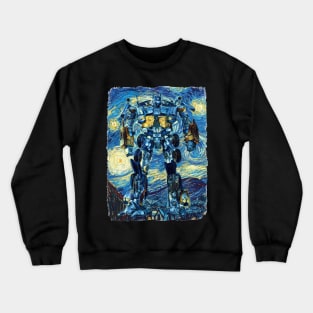 Optimus Prime Van Gogh Style Crewneck Sweatshirt